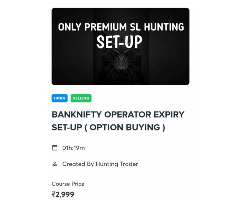 Hunting Trader bank nifty Operator Expiry set-up (option buying)