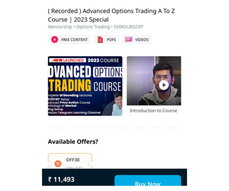 IITian trader ADVANCED OPTIONS TRADING A TO Z