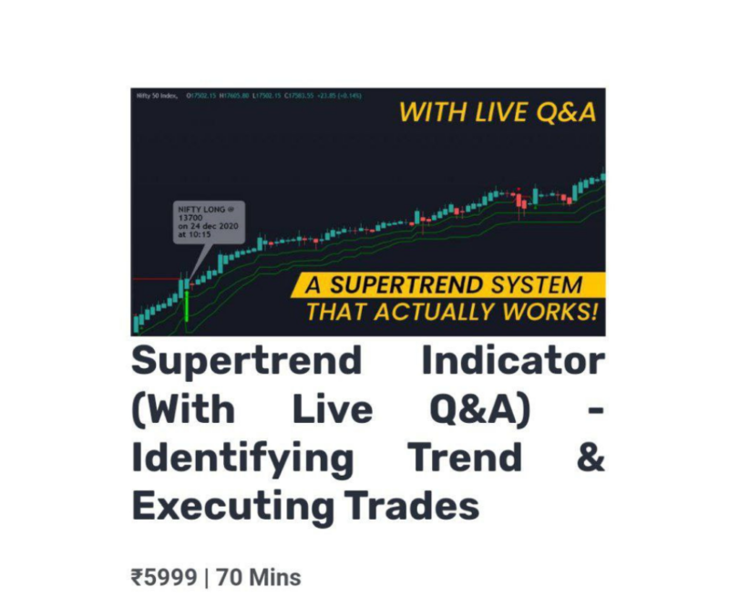 PR Sundar Latest Technical Analysis Course