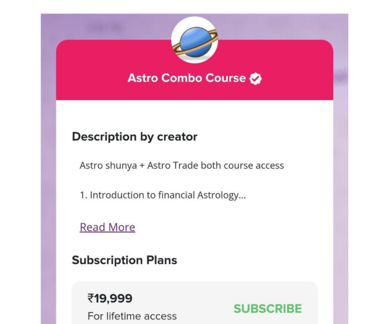 Impulse Technical (Harshubh Shah) Astro Shunya + Astro Trade Both Courses Combo