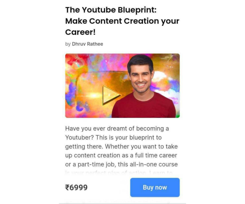 Dhruv Rathee YouTube Blueprint Course Latest 2024