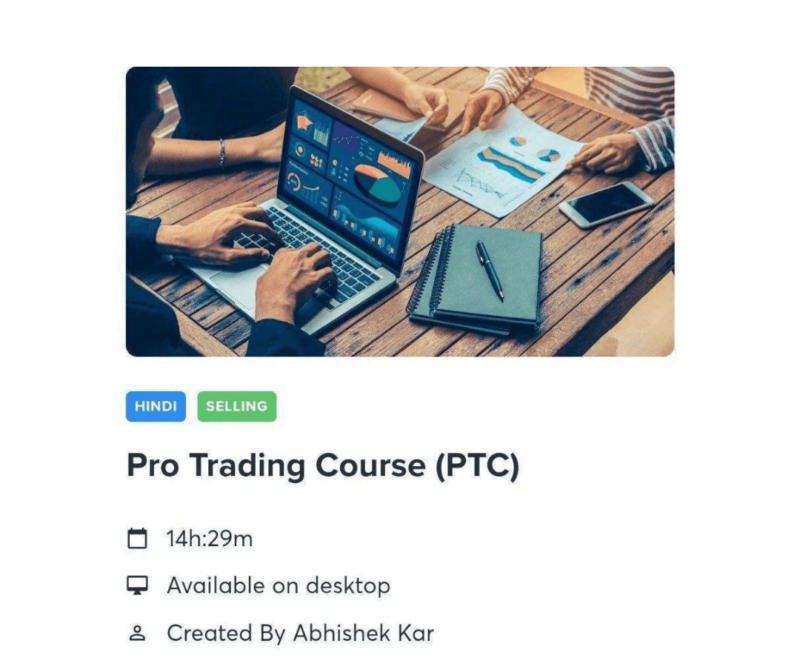 Abhishek kar Ptc Course