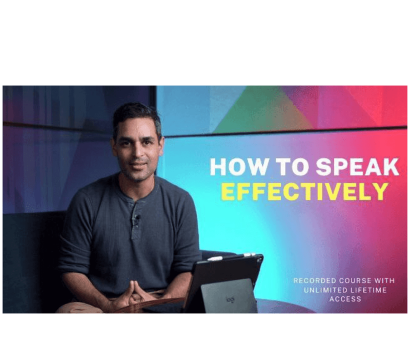 How to Speak Effectively by Ankur Warikoo