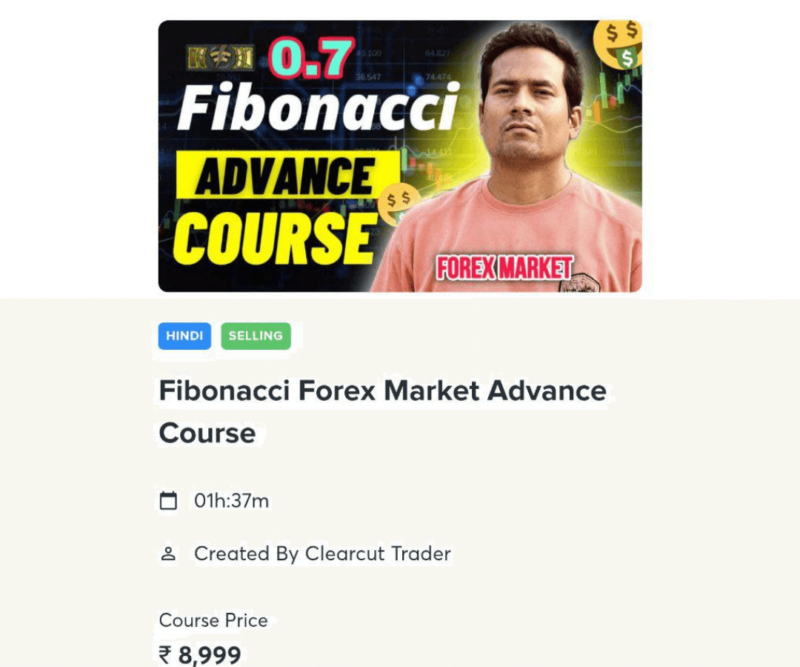 Clearcut Trader Fibonacci Forex Market Advance Course 2025