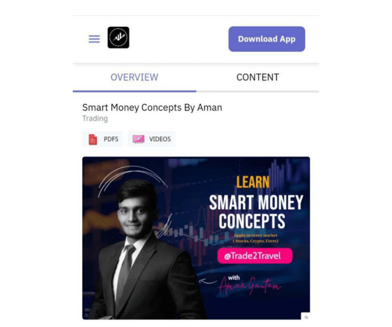 trade2travel Smart Money Concept course