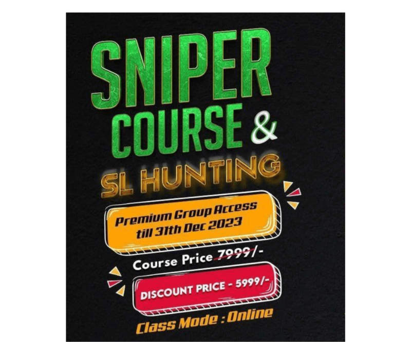 BANK NIFTY TRADER TECH Sniper Course and Sl hunting