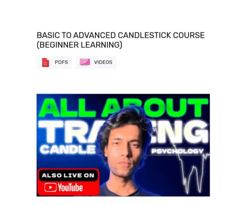 Basic To Advance Candlestick Course by Candle King