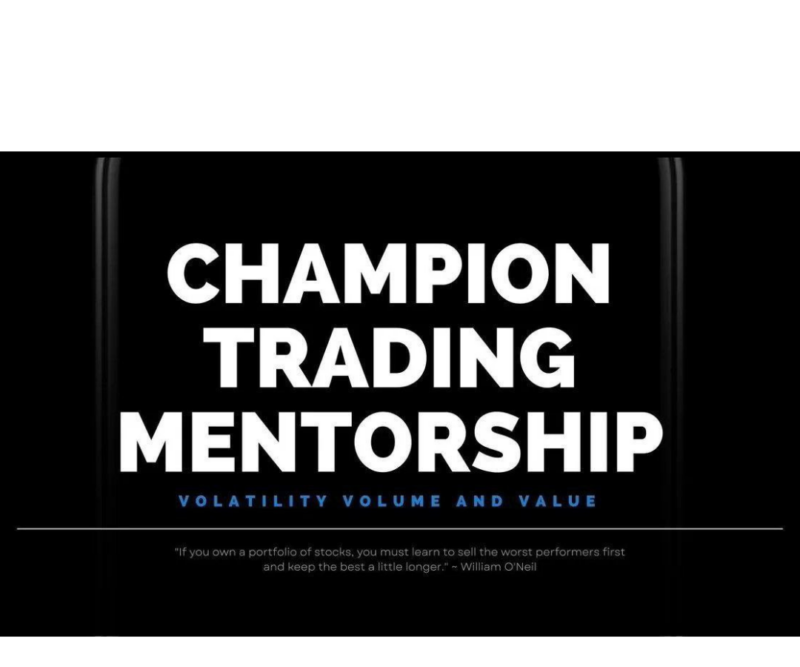 Champion Trading Mentorship - VVVLearn.com